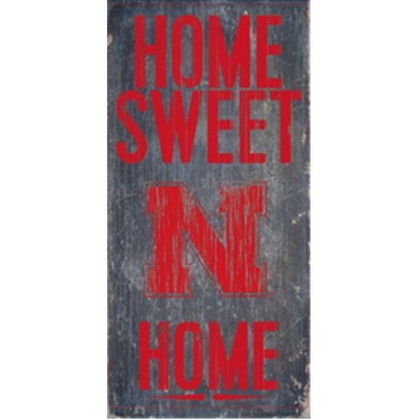 Fan Creations Nebraska Cornhuskers Wood Sign - Home Sweet Home 6"x12" 7846004814